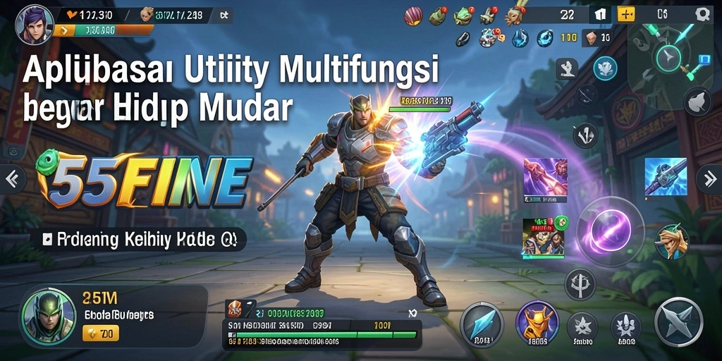 Tampilan antarmuka intuitif aplikasi 55FIVE untuk manajemen Utility.