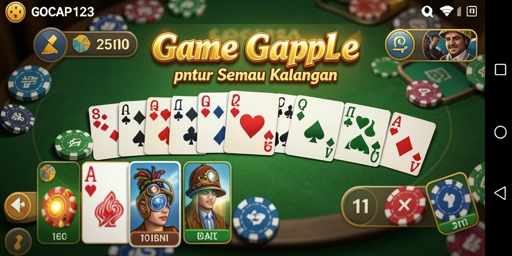 Tampilan gameplay GOCAP123 yang seru dan penuh tantangan.