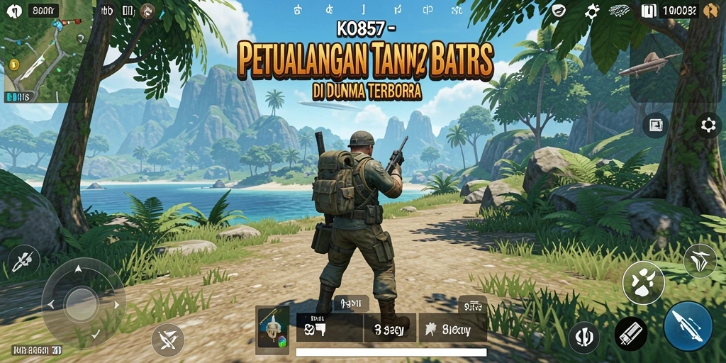 Tampilan gameplay epik dari KO857 dalam dunia terbuka.