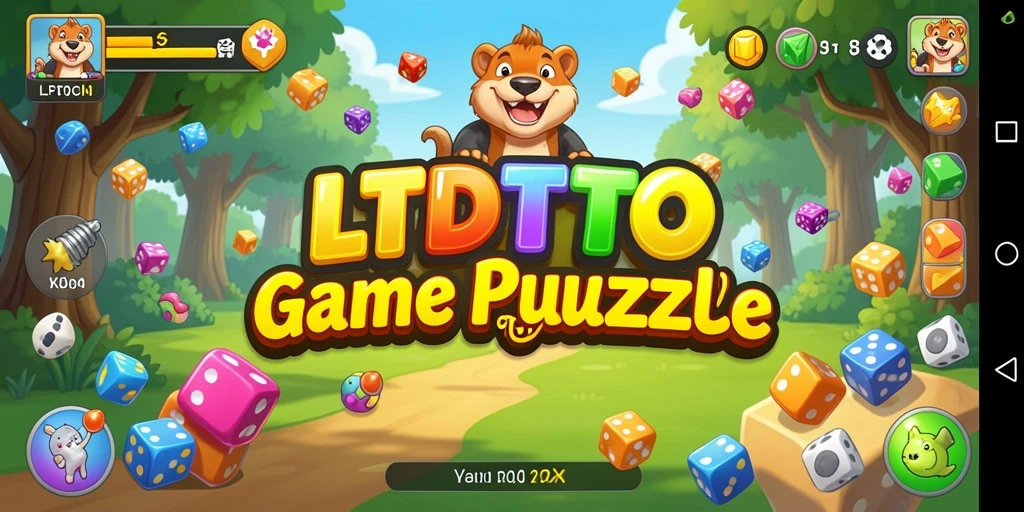 Tampilan gameplay LTDTOTO yang penuh warna dan menarik dalam mode Puzzle.