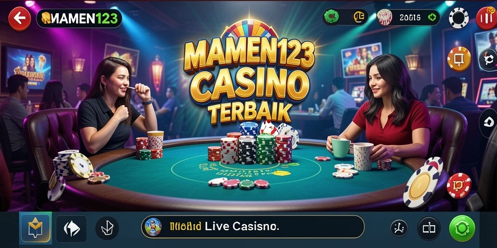 Tampilan gameplay MAMEN123 yang seru di Live Casino.