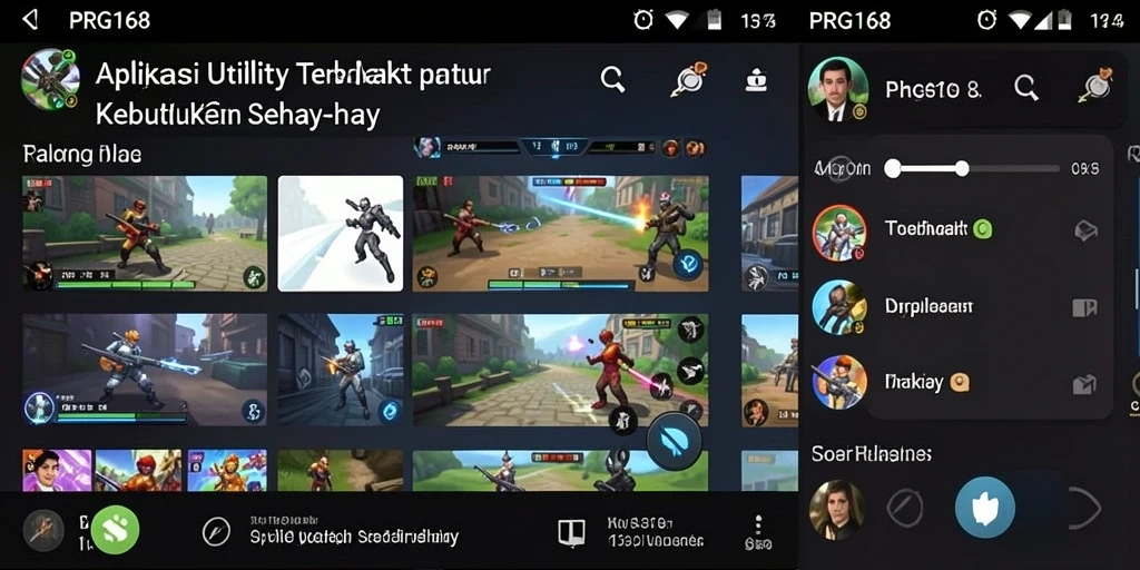 Screenshot utama PRG168 menunjukkan fitur Utility yang bermanfaat.