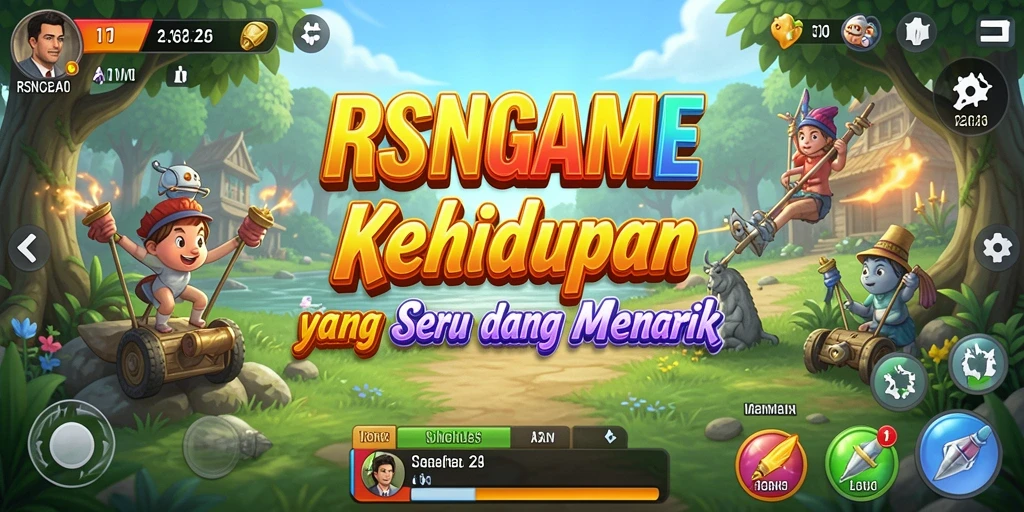 Tampilan gameplay seru dari RSNGAME dalam simulasi kehidupan.