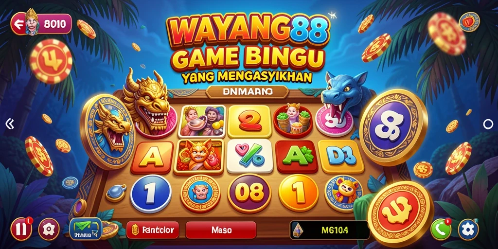 Screenshot utama WAYANG88 menampilkan momen seru bermain Bingo.